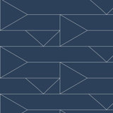Flagged Geometric Vinyl Wallpaper Roll by Jamie Graney