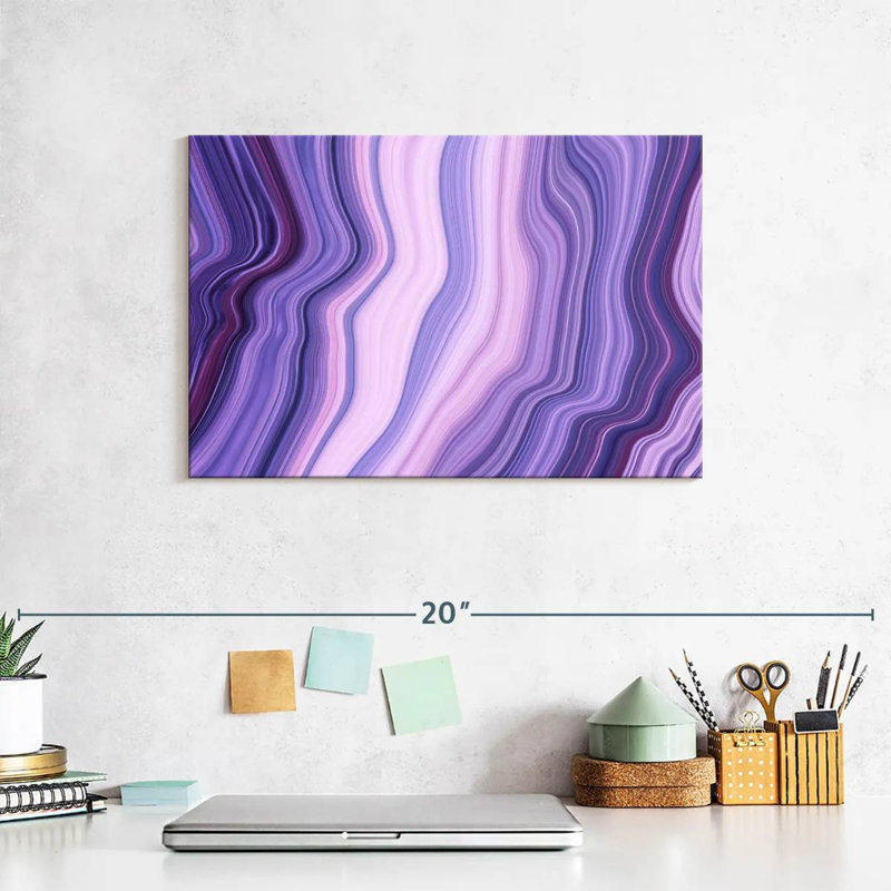 Avery Abstract Purple Layers, 8" H x 12" W