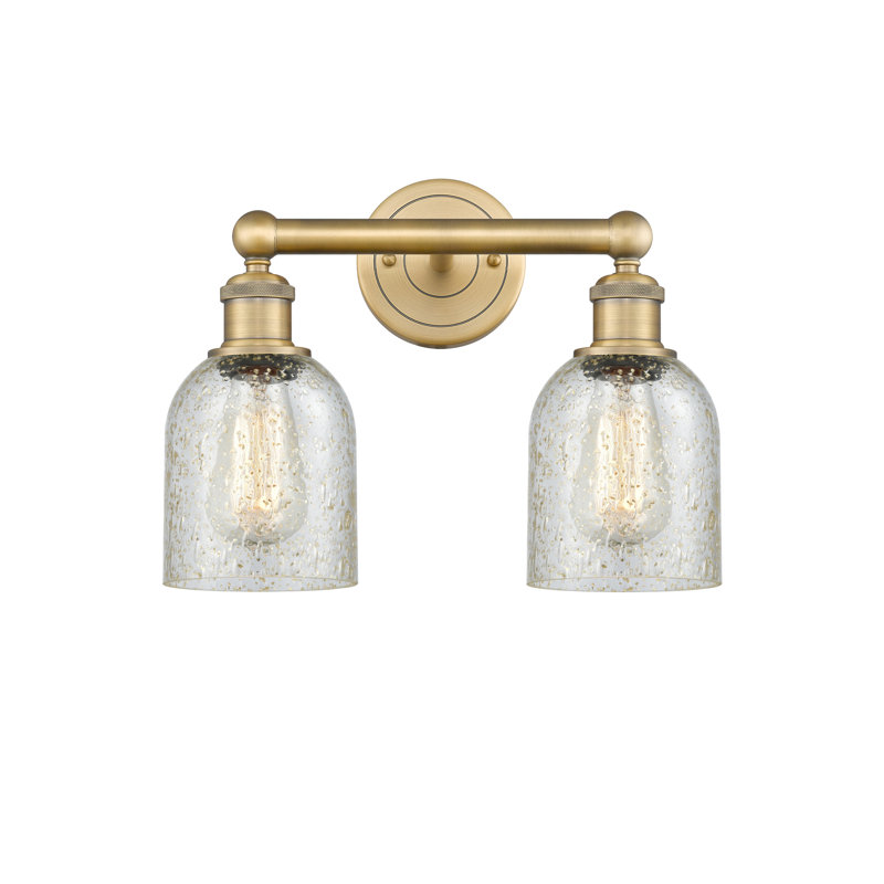 Reiko 2 - Light Dimmable Vanity Light, Mica, Brushed Brass