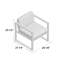 Chaise de patio avec coussins Garley