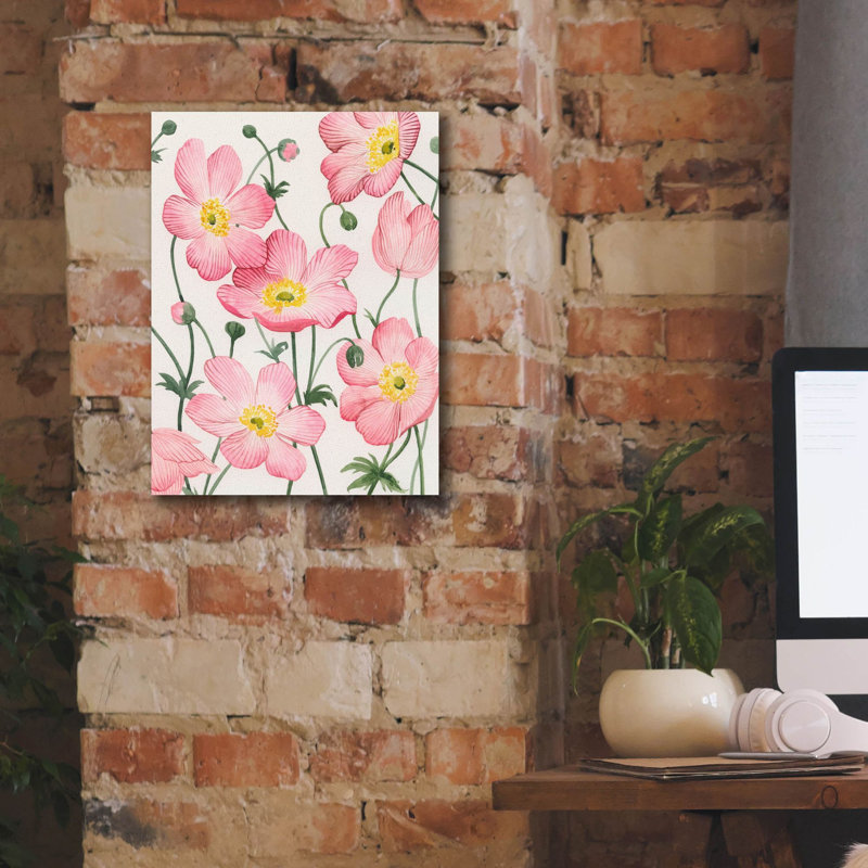  «Sidewalk Anemones 2» par Grace Popp, art mural sur toile, 12 po x 16 po, H 16 po x l 12 po