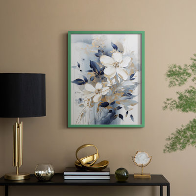 FLORAL Series CECXI - reproduction encadrée de qualité supérieure - prête à être accrochée - aucun clou requis