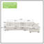 Canapé modulaire incurvé en forme de L 125 po avec coussins de confort 125 po-1796270857