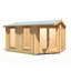 Lambridge 10 x 14 ft 28 mm Corner Log Cabin
