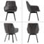 48cm H Velvet Upholstered Metal Armchair-1075047536