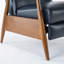 Fauteuil inclinable à accoudoirs en bois-1966182764