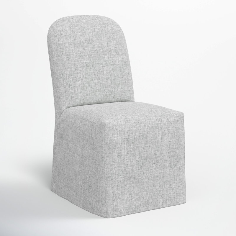 Maggie Slipcover Dining Chair, Zuma Pumice Textured Linen