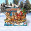 Figurine Père Noël en traîneau