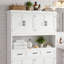 Meuble de rangement de salle de bain autoportant Aeddon de 192,4 cm de hauteur avec étagères ouvertes, trois grands tiroirs et quatre compartiments.-48563312