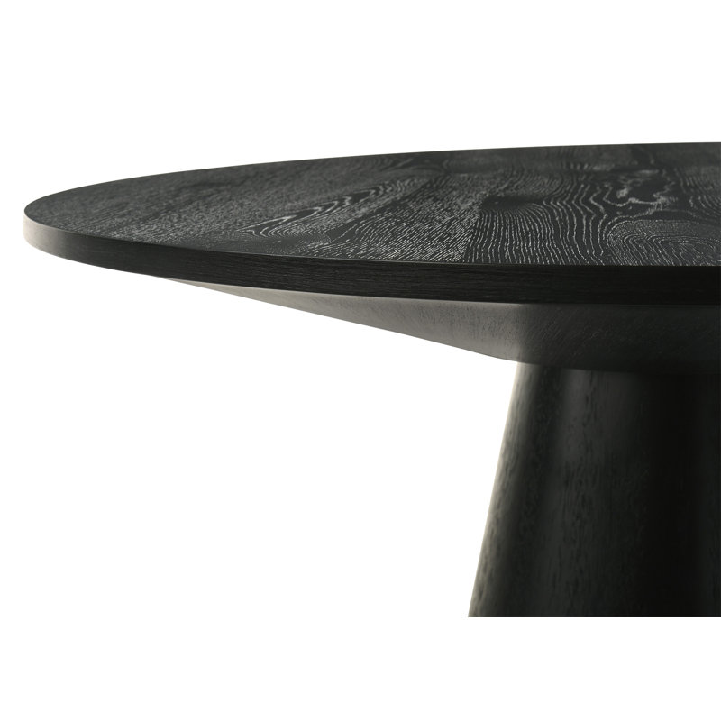 Table ronde de 47 po Jasper, H 37 po x l 47 po x P 47 po, Noir ébène