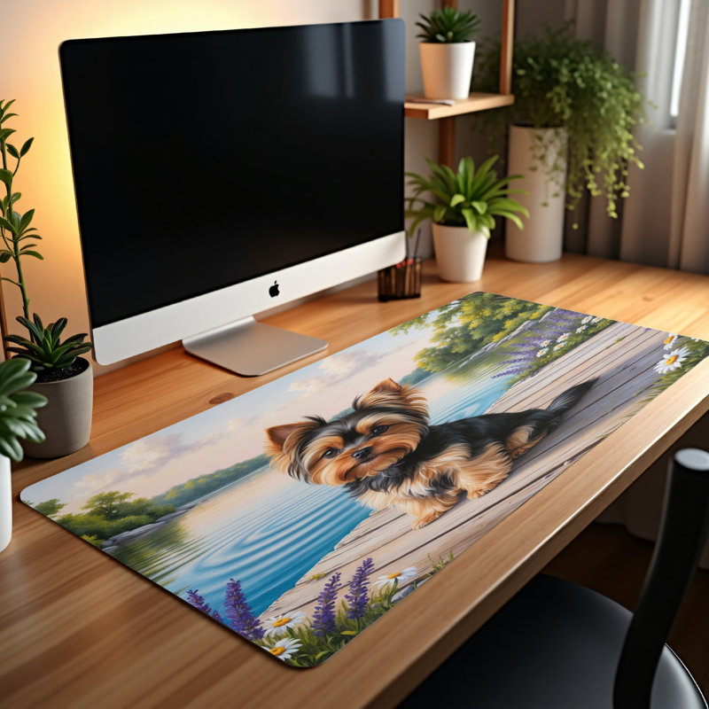 Polyester Desk Pad, 14.4x12.1