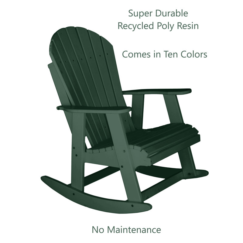 Chaise berçante Klein Poly, Vert