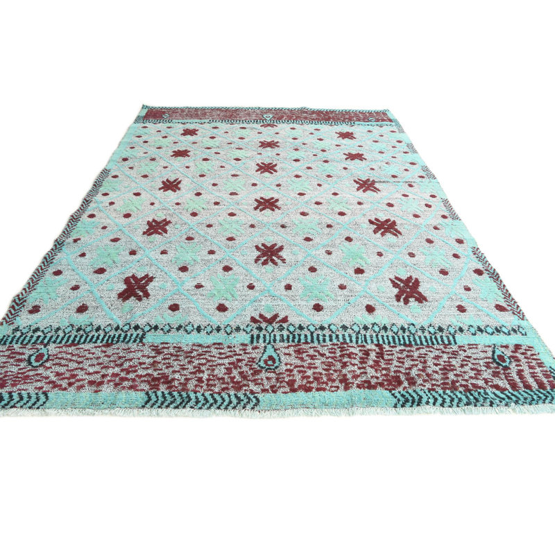 Tapis sarcelle 9 x 11 Iniguez