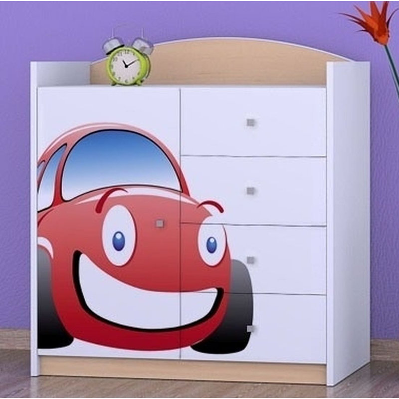 Nevarez Kids 4 - Drawer Combo Dresser, Beige