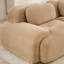Camel 3 - siège modulaire avec base antidérapante, velours côtelé doux, multi-angle, très large, sans assemblage pour le salon, tissu en velours côtelé, éponge 32d réglable, détente