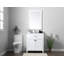Ensemble de meuble-lavabo simple 30 po avec plateau en marbre manufacturé Harrison-257081438