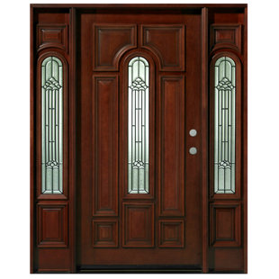Portes d'entrée avant en acajou pré-monté