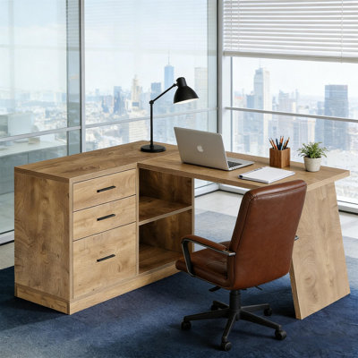 Bureau d'écriture de coin (sans tabourets)