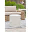 Cosipouf 45cm Wide Round Chevron Pouf Ottoman-112500917