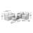 Lilyan 4 Piece Outdoor Rattan Sofa Seating Group with Cushions-1148073650