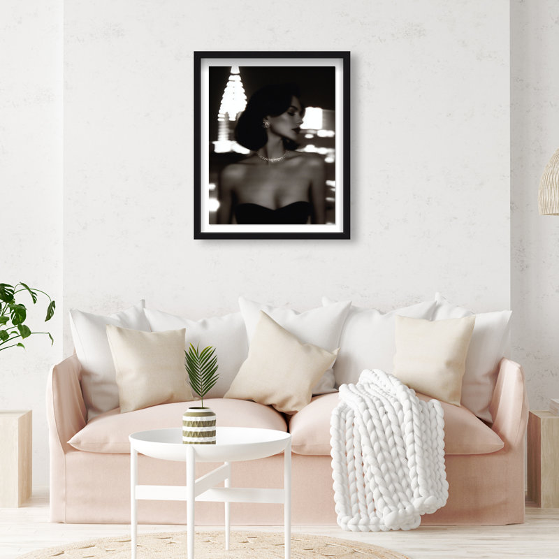 Shadow Queen III Print by Oliver Gal, 25.5" H x 21.5" W, Black Shadowbox