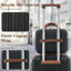 Ensemble de 6 valises rigides avec serrure TSA et roulettes