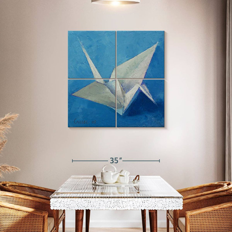 Ashelle Origami Crane, 38" H x 38" W