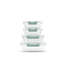 Ensemble de 12 contenants de rangement en verre avec couvercle étanches JoyJolt - vert sauge-114358800
