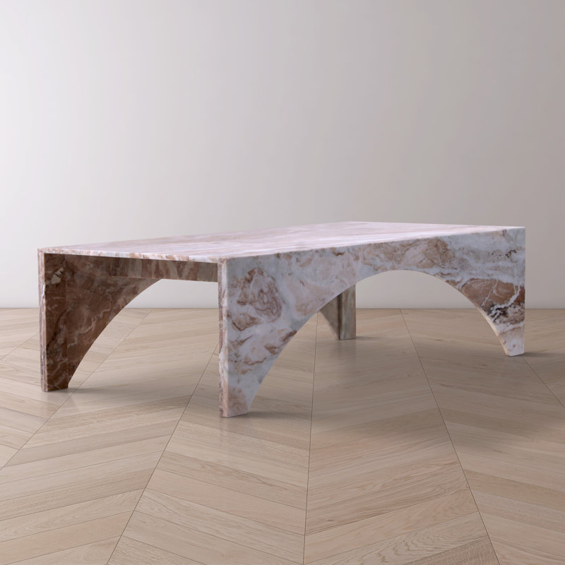 Palermo Marble Coffee Table, Brown