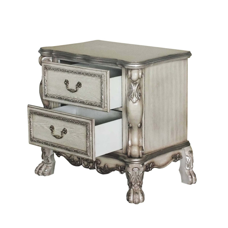 Table de chevet 2 tiroirs Vintage