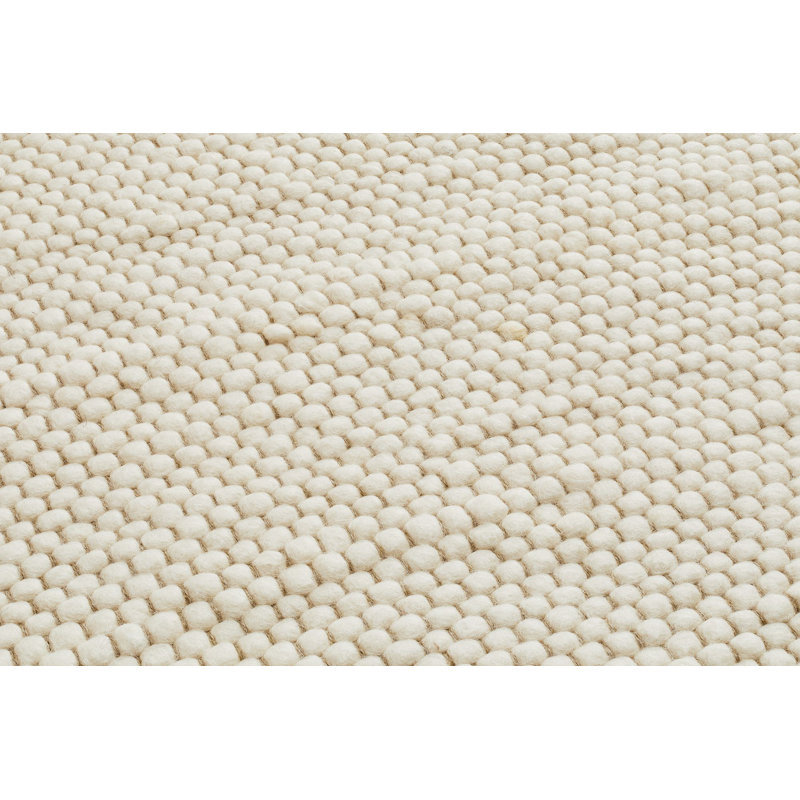 Arees Solid Colour Wool Hand Woven Area Rug, Rectangular 200 x 290cm