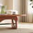 Modern Triangular Wood Coffee Table Contemporary Accent Table for Living Room-620898529