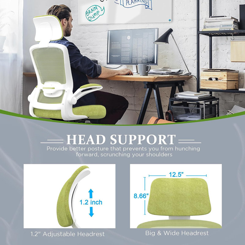 Lashey Task Chair, Green Pear