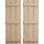 Rustic Three Board Joined Board-n-Batten Faux Wood Shutters (Per Pair)