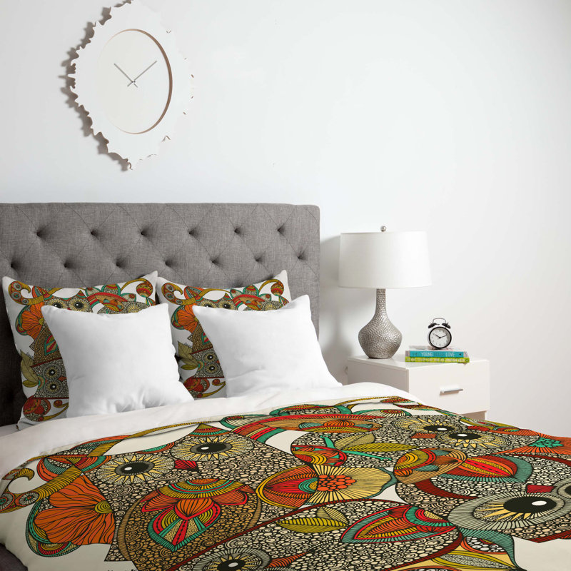 Valentina Ramos Traditional Polyester Paisley Duvet Cover, Twin Duvet Cover, Luxe