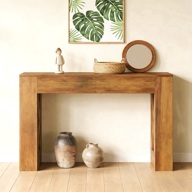 Table d'appoint élégante, console spacieuse, table de canapé