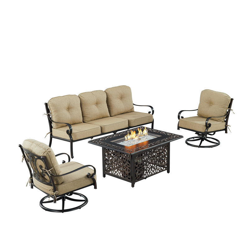Hager Outdoor 4 - Piece Conversation Set