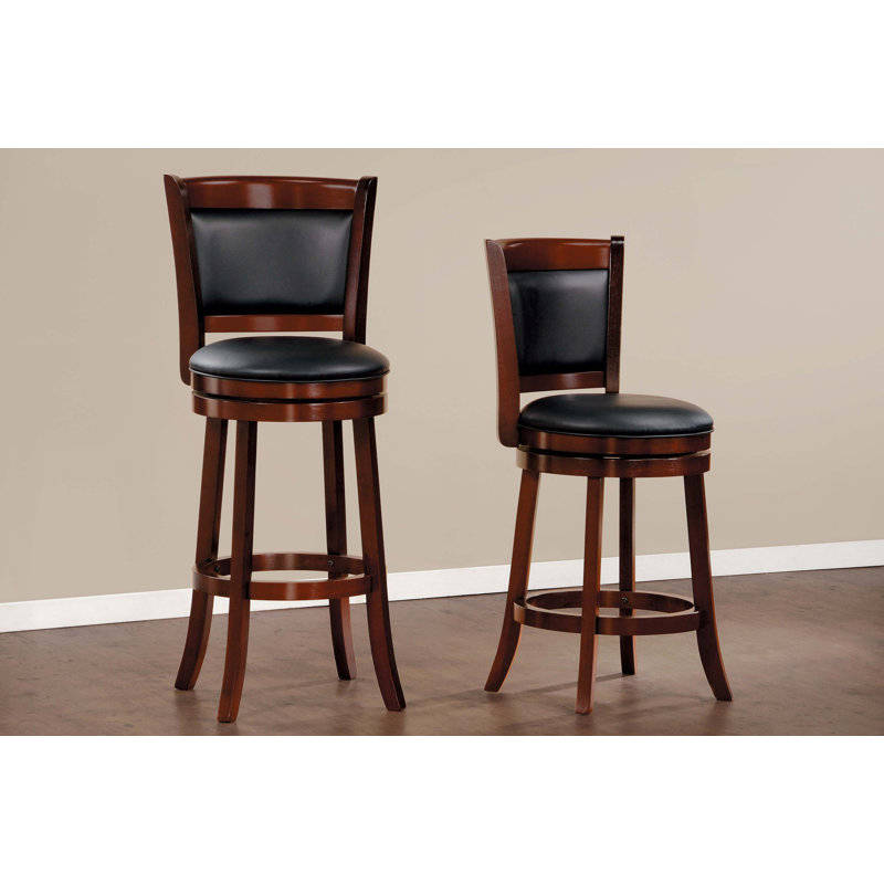 Fauteuil pivotant confortable à hauteur de comptoir en similicuir 1 pièce