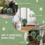 Set of 2 UV-protected artificial plant topiary balls