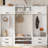 4-In-1 Detachable Hall Tree With Storage And 7 Hooks, Multi-Functional Entryway Organizer For Shoes And Coats-1107154058