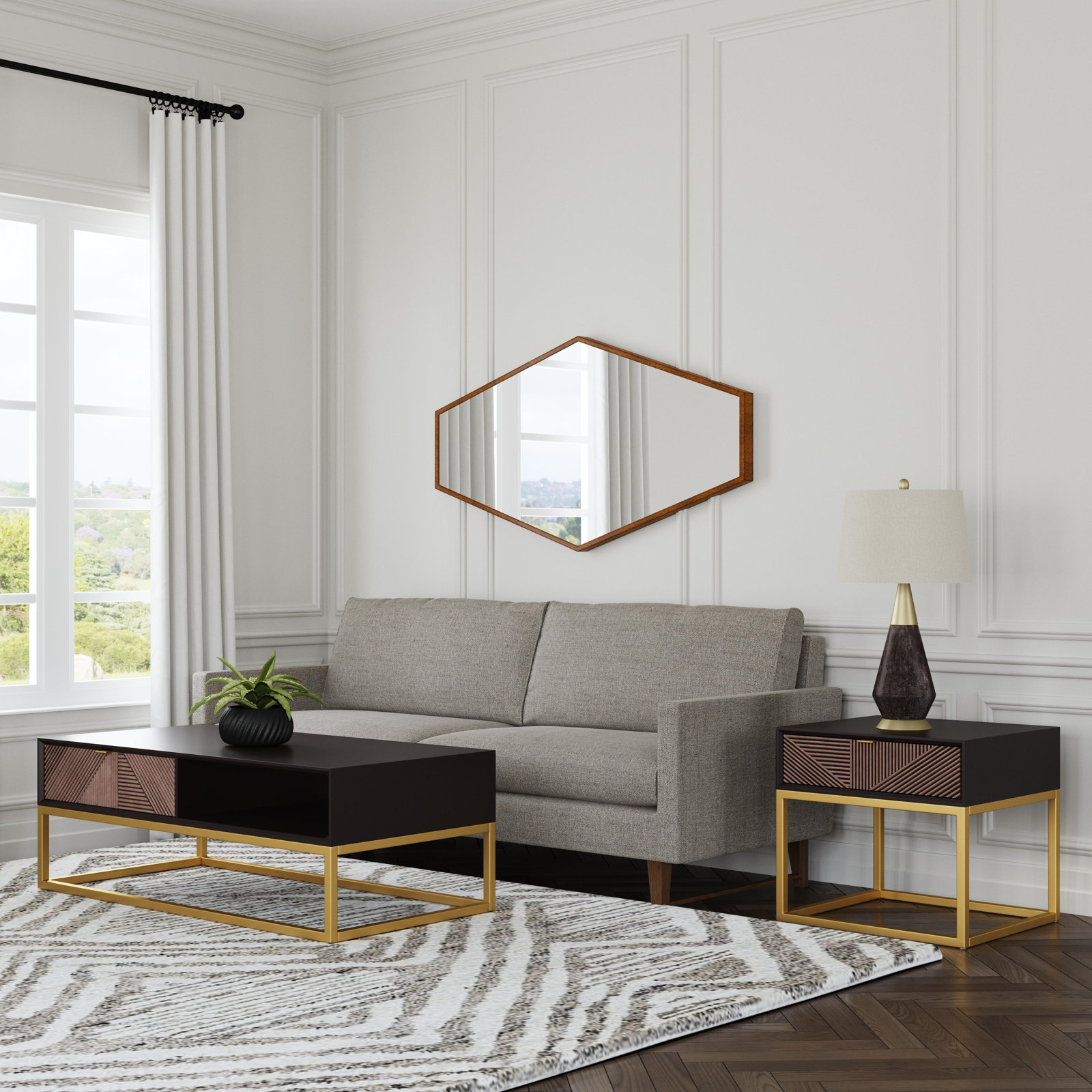 Micah Flat Wall Mirror