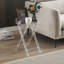 Table-plateau pliante en acrylique transparent avec base en X, table d'appoint portable moderne pour le salon et la chambre à coucher - Transparent