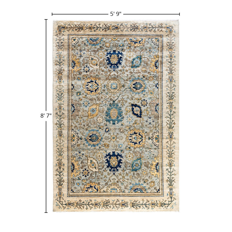 Serapi One-of-a-Kind 5' 9" X 8' 7" Hand Knotted Area Rug