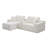 Modular Sectional Sofa With Deep Seat, Corduroy Fabric, Cup Holders, USB Ports, And Storage Box, No Assembly Required, Beige-1354121310