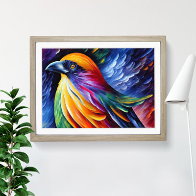 Raven Bird Vol.1 Abstract 1 Piece Single Picture Frame Painting