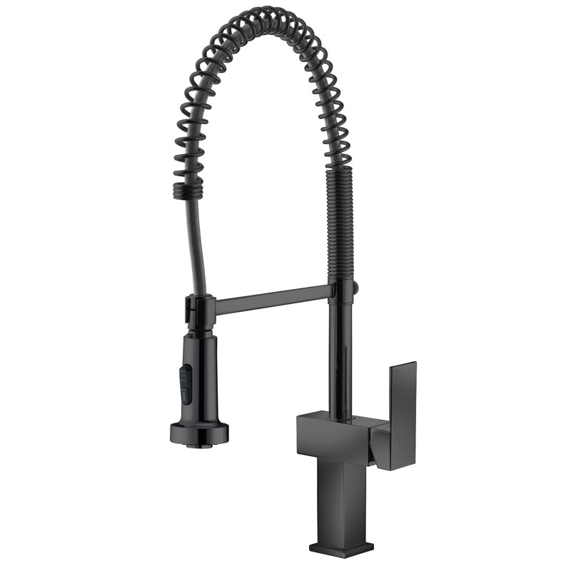 AGUA CANADA Martinez Pull Down Kitchen Faucet, Matte Black