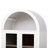 71-Inch Tall Pantry Cabinet With Arched Design, Two-Tone Color, And Metal Smooth Slides For Quiet Storage Operation Adjustable Shelves, 2 Drawers, Round Pull Rings Organized Kitchen