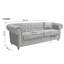 Frances 3 Seater Velvet Sofa