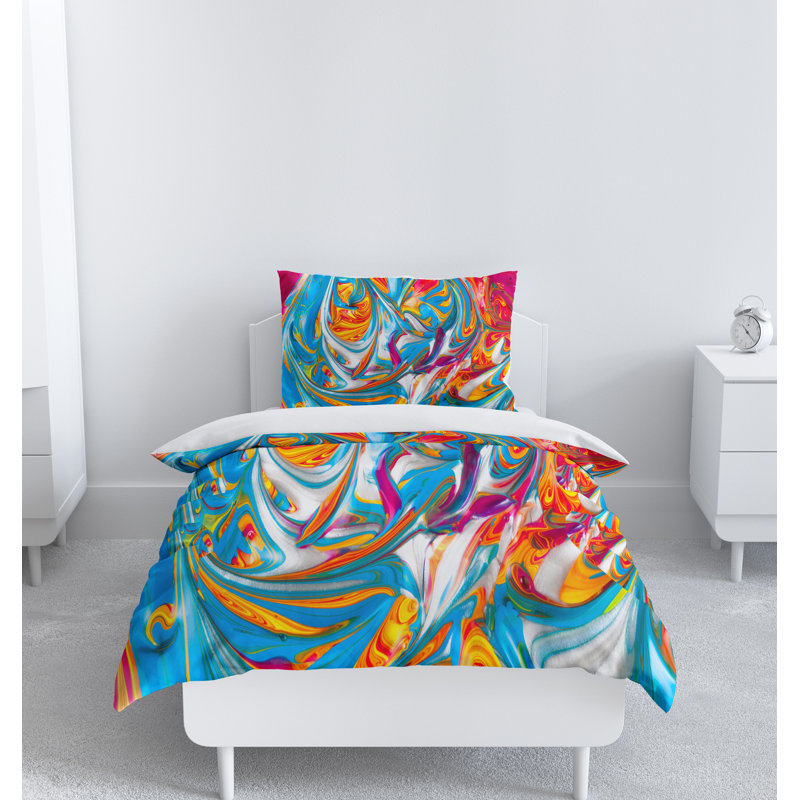 Abstract Duvet Cover, King Duvet Cover + 2 King Shams
