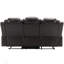 Fauteuil inclinable manuel de cinéma maison avec console centrale, bande lumineuse à DEL et plusieurs ports de charge pour un confort ultime